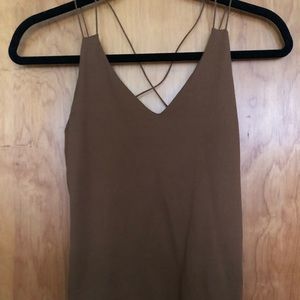 Brown tank top